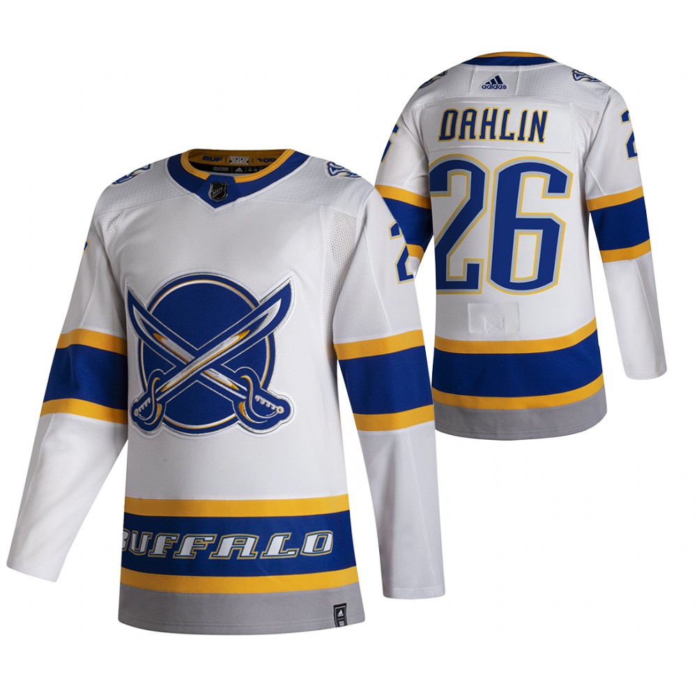 2021 Adidias Buffalo Sabres #26 Rasmus Dahlin White Men Reverse Retro Alternate NHL Jersey->buffalo sabres->NHL Jersey